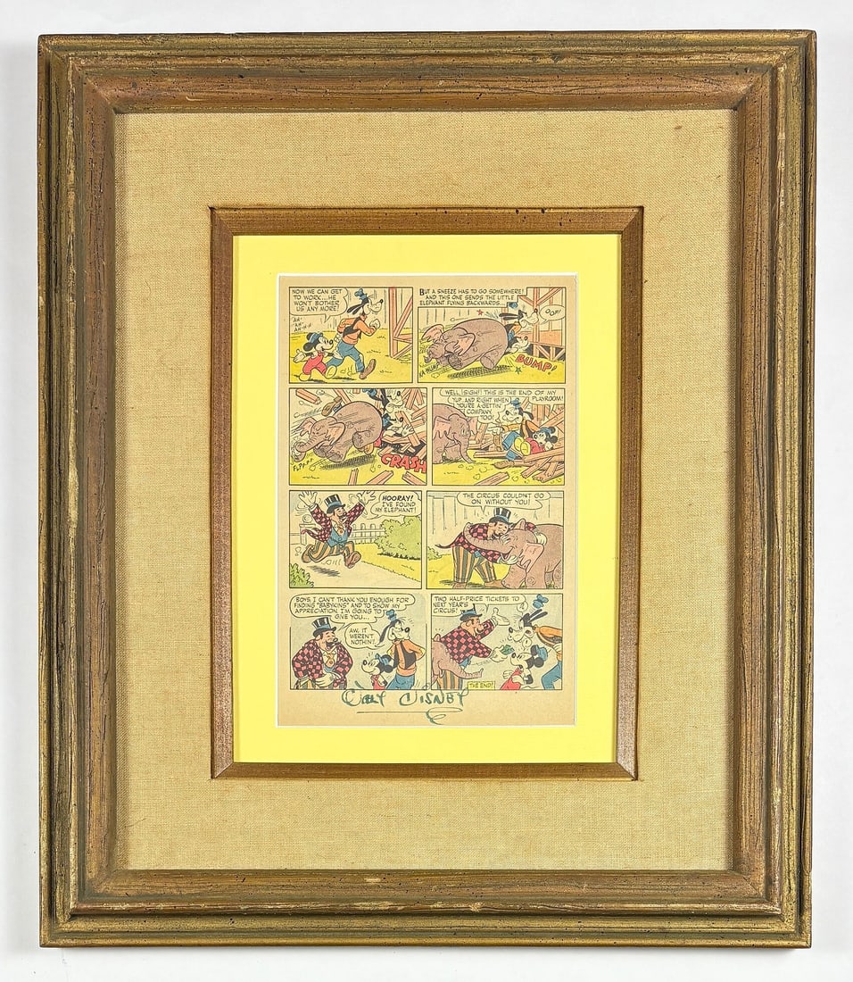 Walt Disney - Hand Signed Vintage Comic (1 of 5)