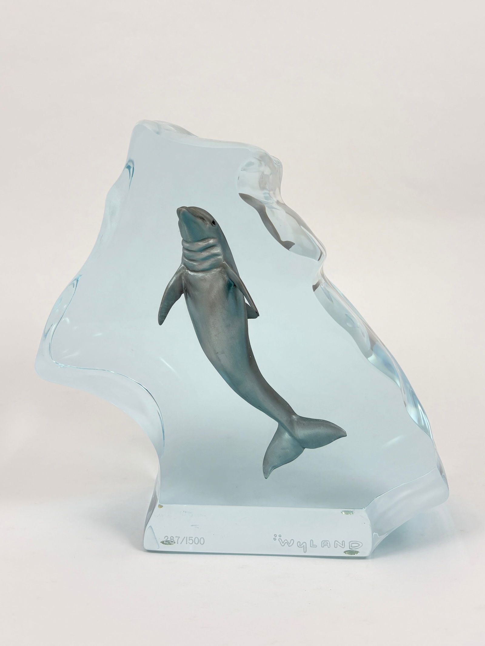 Robert Wyland - Acrylic Sculpture, Dolphin (1 of 10)