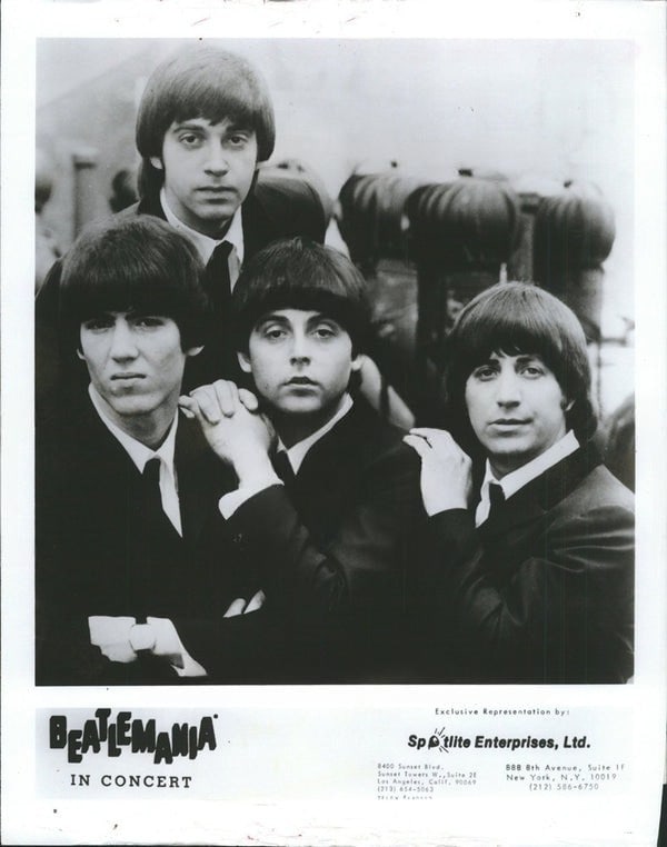 1981 Original Press Photograph – Beatlemania Stage Group Promotional Image (1 of 2)