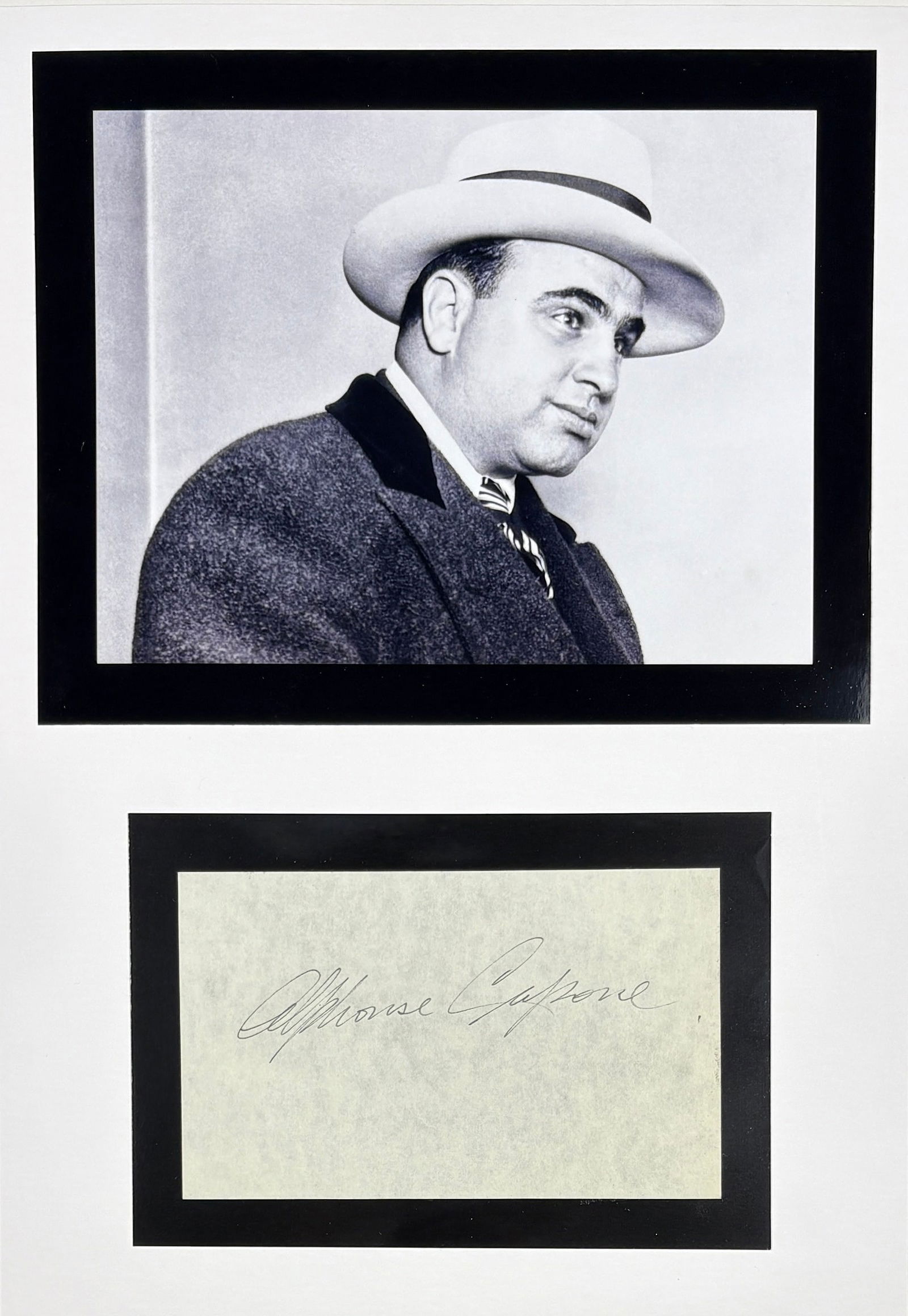 Al Capone - Hand Signed, Matted Display (1 of 4)