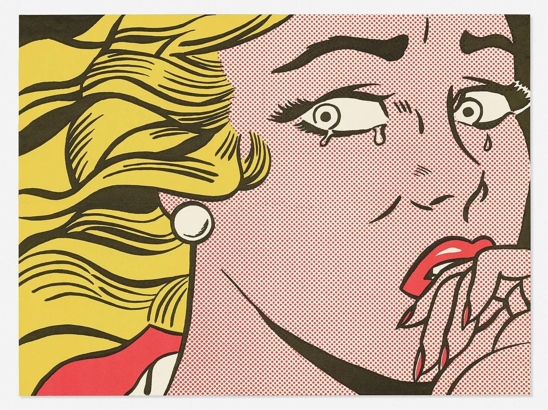 Roy Lichtenstein - Crying Girl, Castelli Mailer (1 of 2)