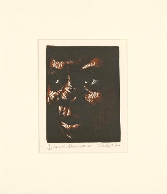 ELIZABETH CATLETT (1915–2012) – “I AM THE BLACK WOMAN,” 1946, SIGNED AND NUMBERED (1 of 2)