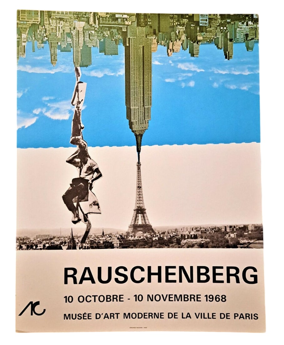 Robert Rauschenberg – Musée d’Art Moderne de Paris Exhibition Poster, 1968 (Framed) (1 of 5)