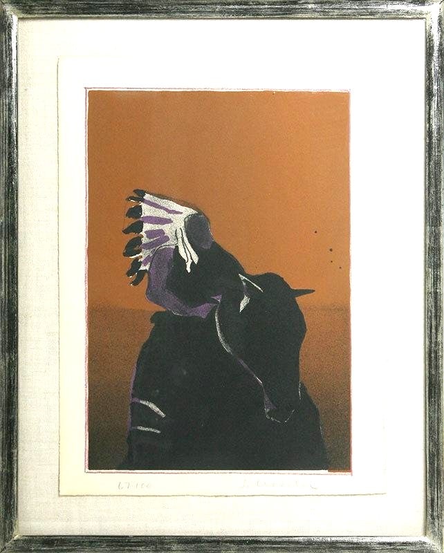Fritz Scholder – Chief, Original Color Lithograph, Signed and Numbered (1 of 3)