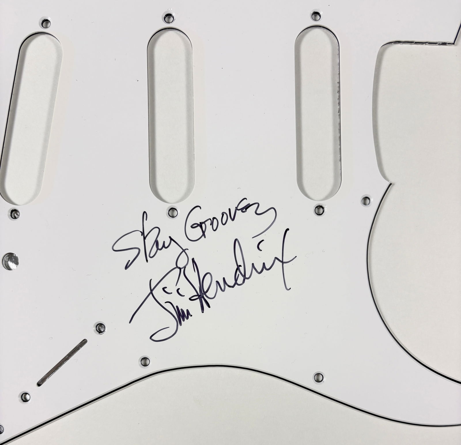 Jimi Hendrix – Signed Guitar Pickguard - 2