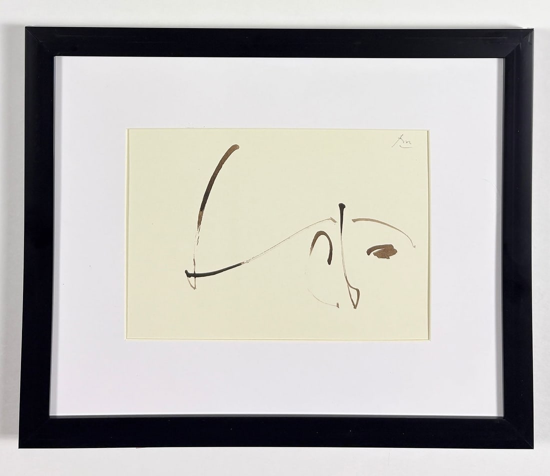 Robert Motherwell – Untitled (Octavio Paz Suite): Robert Motherwell (1915–1991) Untitled from the Octavio Paz suite print on paper, plate signed 10.75 x 8.75 inches A print from Robert Motherwell’s collaborative Octavio Paz suite, reflecting