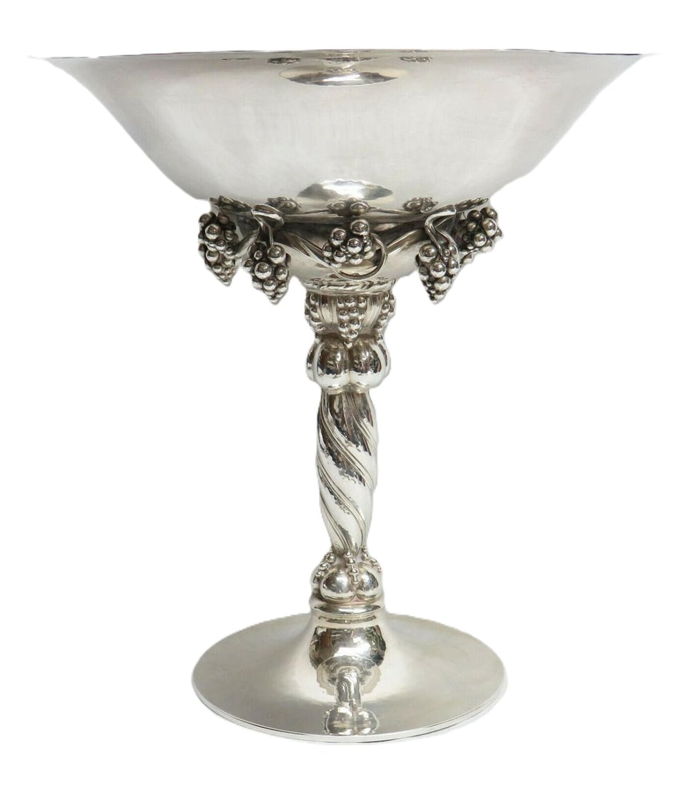 Georg Jensen, Grapes Sterling Silver Compote (1 of 4)