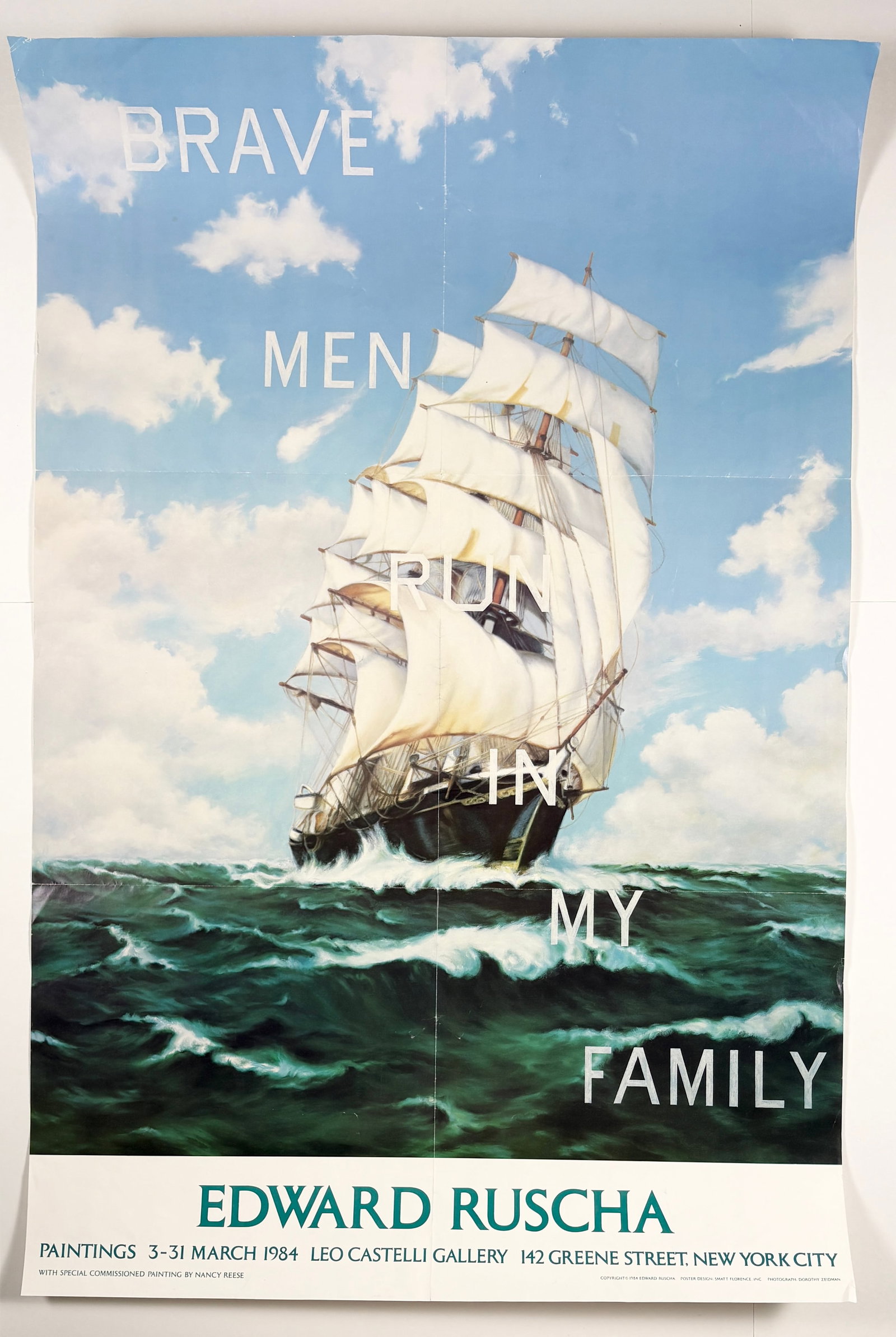 Ed Ruscha – Leo Castelli Gallery Exhibition Poster, 1984 (1 of 8)