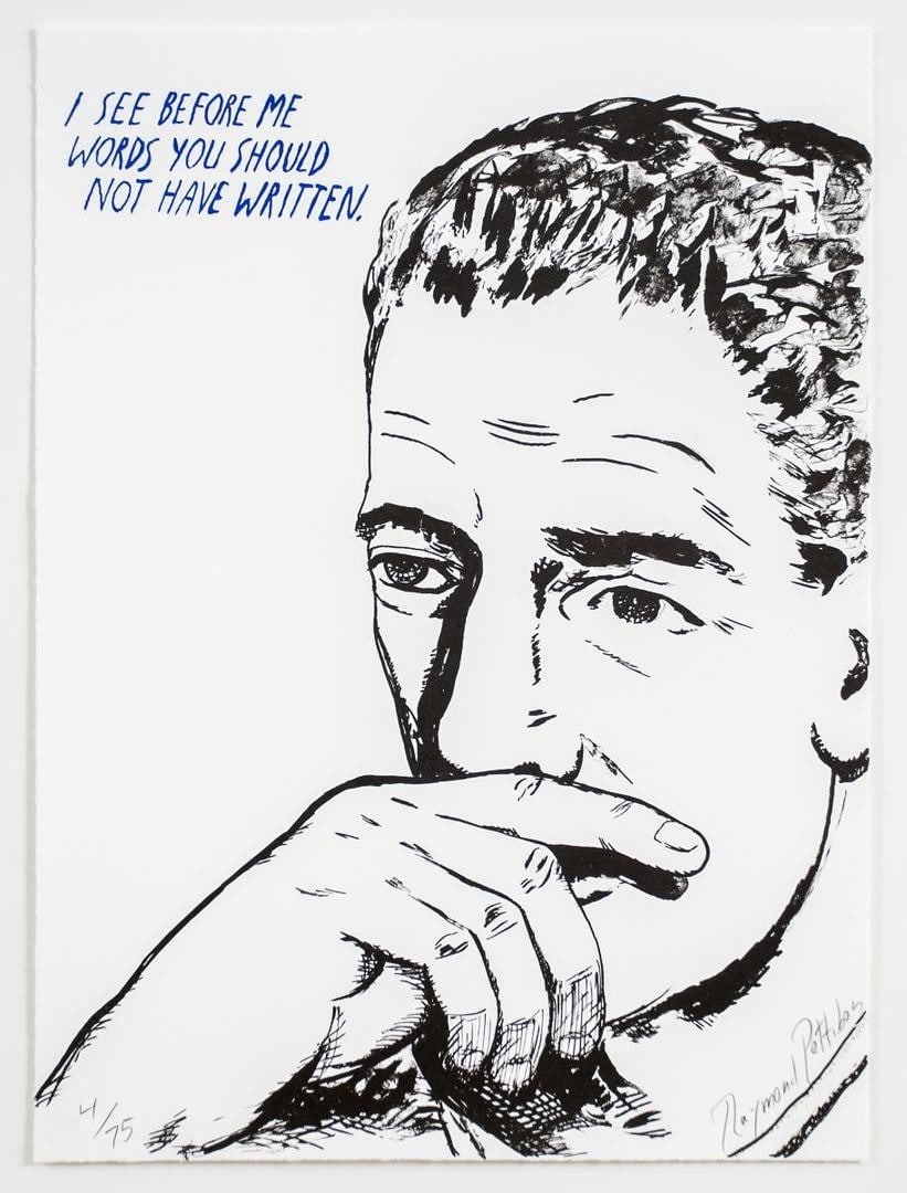 Raymond Pettibon – Untitled (I See Before Me…): Raymond Pettibon Untitled (I See Before Me…) 2002 limited edition print on paper approximately 19 x 14 inches (sheet) This limited edition print was produced in 2002 and exemplifies Raymond