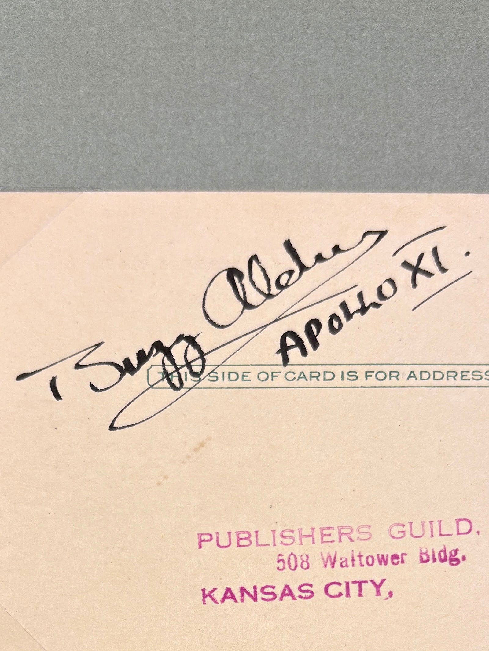 Buzz Aldrin - Hand Signed Postal Card - 2