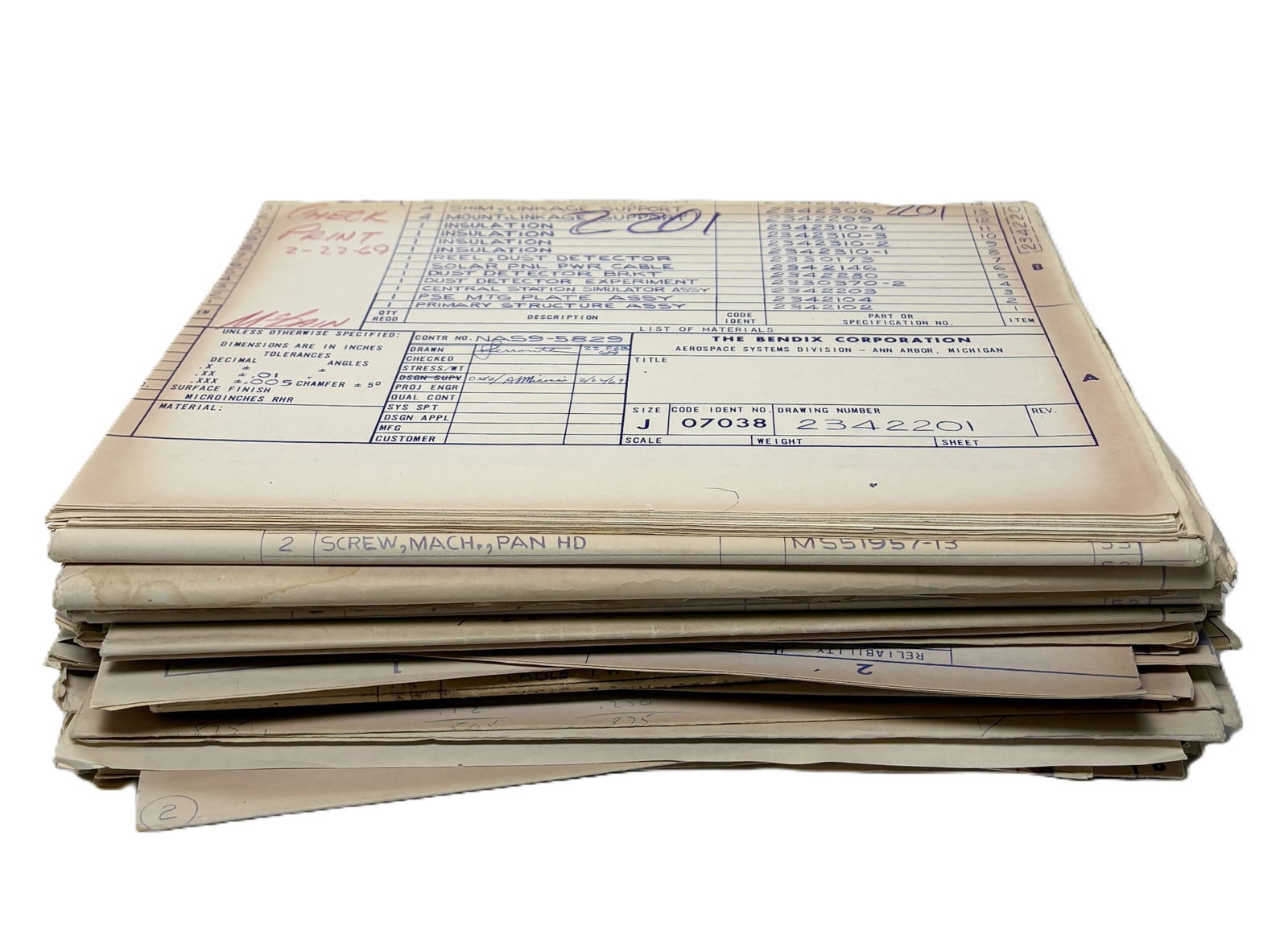 NASA Apollo Era – Engineering Blueprint Archive (Massive Lot) (1 of 17)