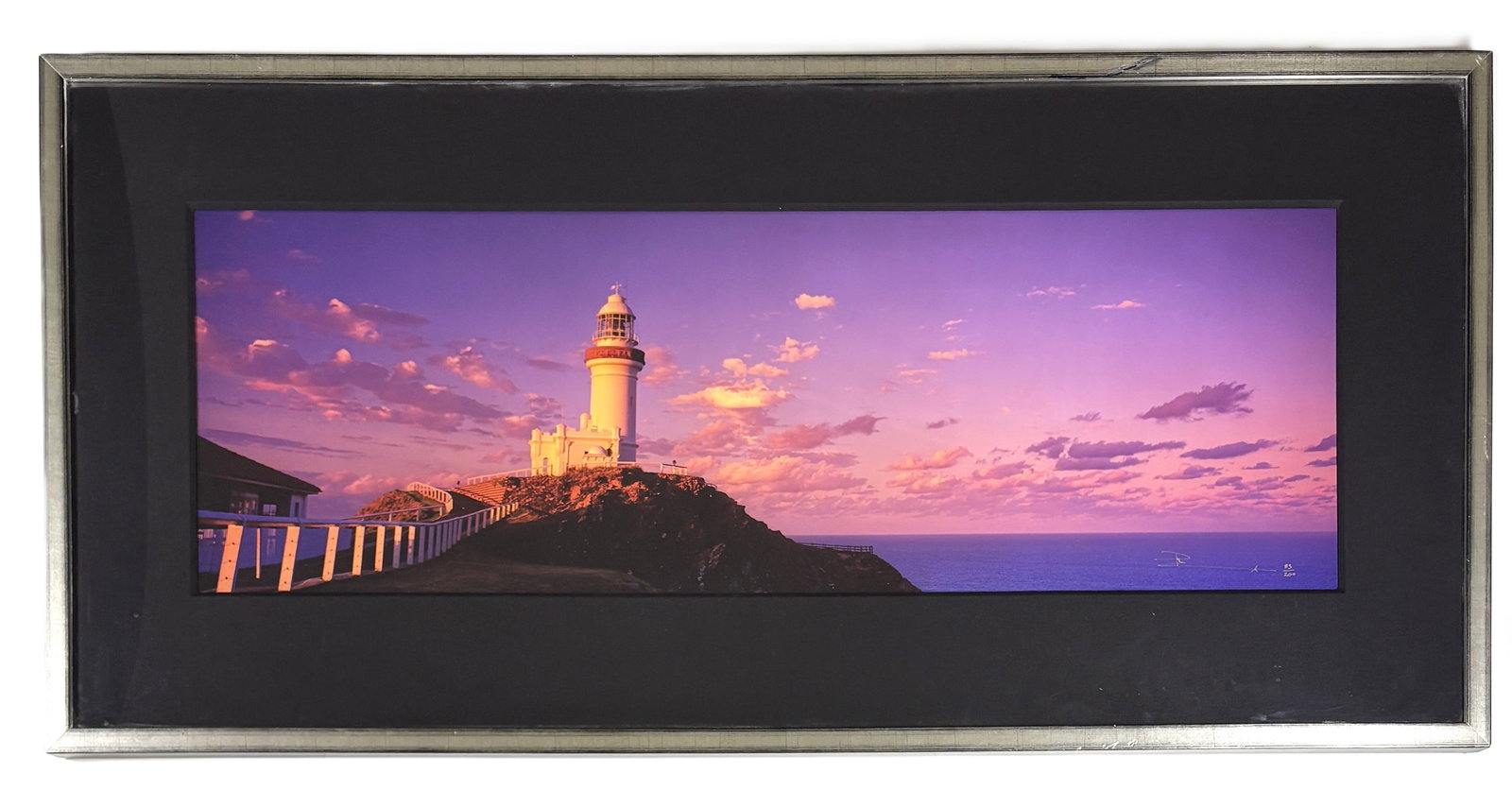 Peter Lik – Byron Lighthouse, Original Photograph (Hand Signed & Numbered): Peter Lik (1959-) Byron Lighthouse limited edition photograph chromogenic color print 100 cm (as issued) Limited edition color photograph depicting the Byron Bay Lighthouse in New South Wales,