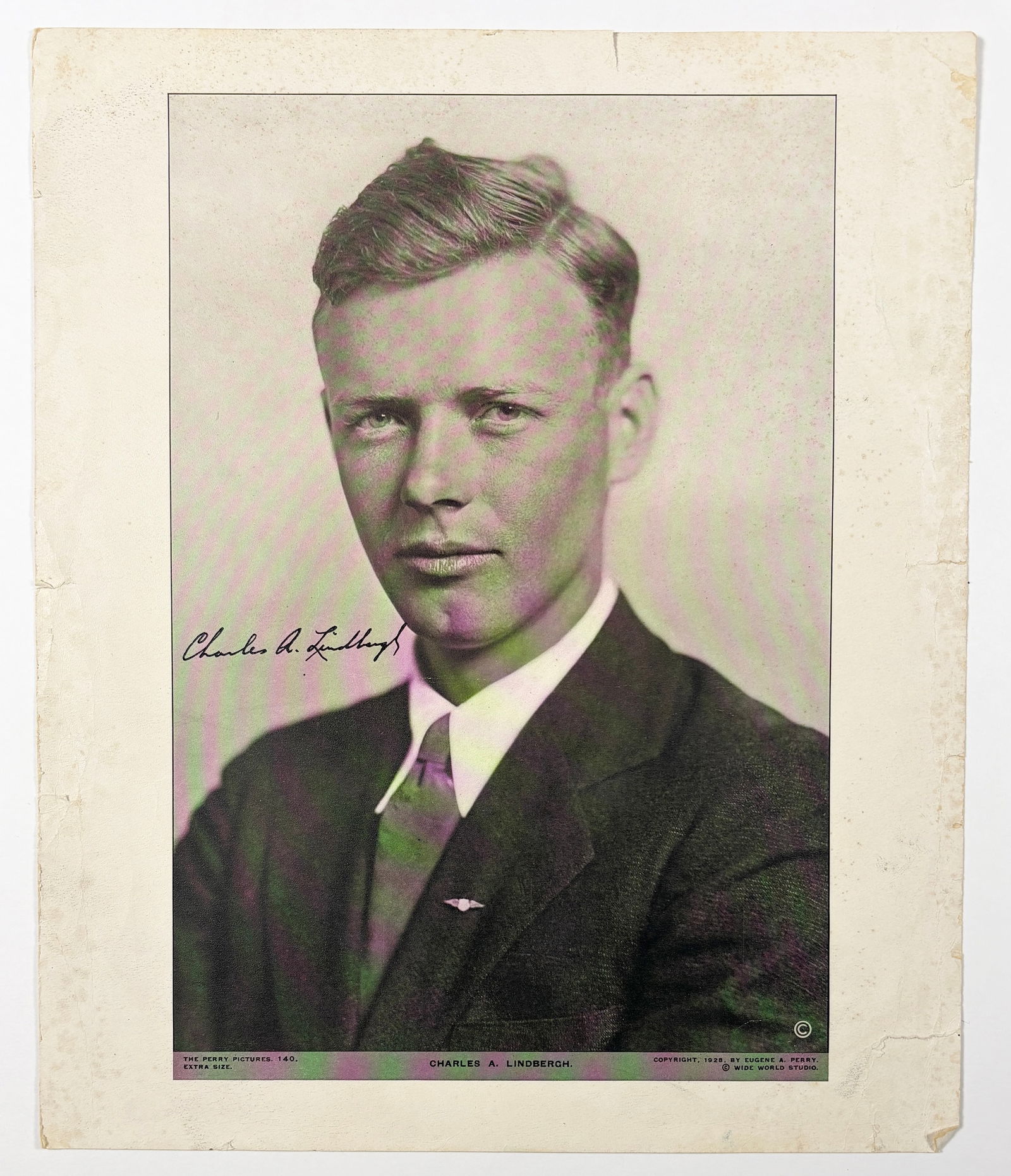 Charles Lindbergh – Vintage Photographic Print, Hand Signed (1 of 8)