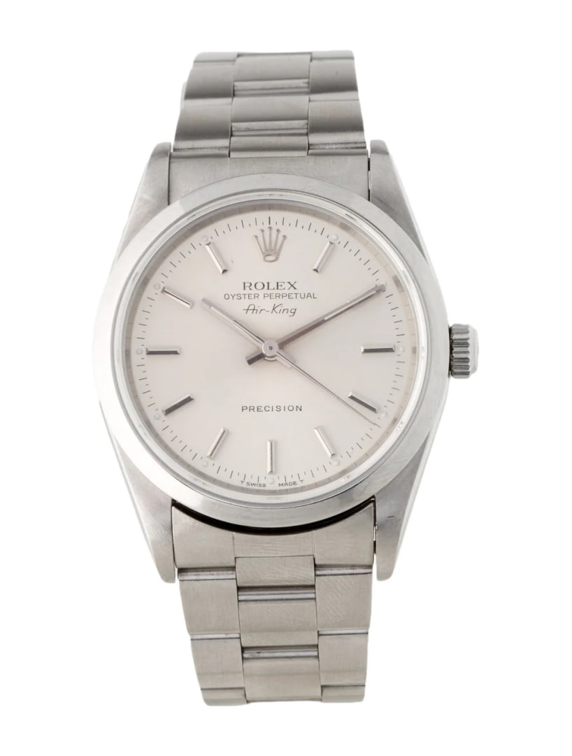 Rolex Air-king Silver Dial Men's Watch 34mm (1 of 5)