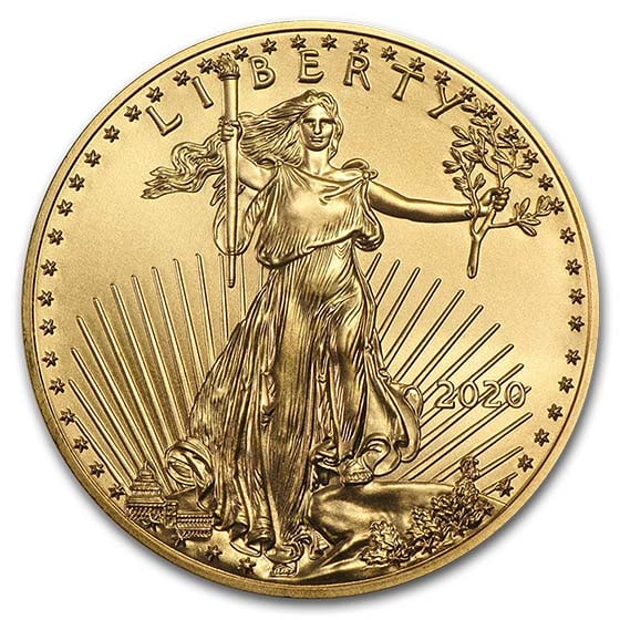 2020 1/10 Oz American Gold Eagle Bu (1 of 2)