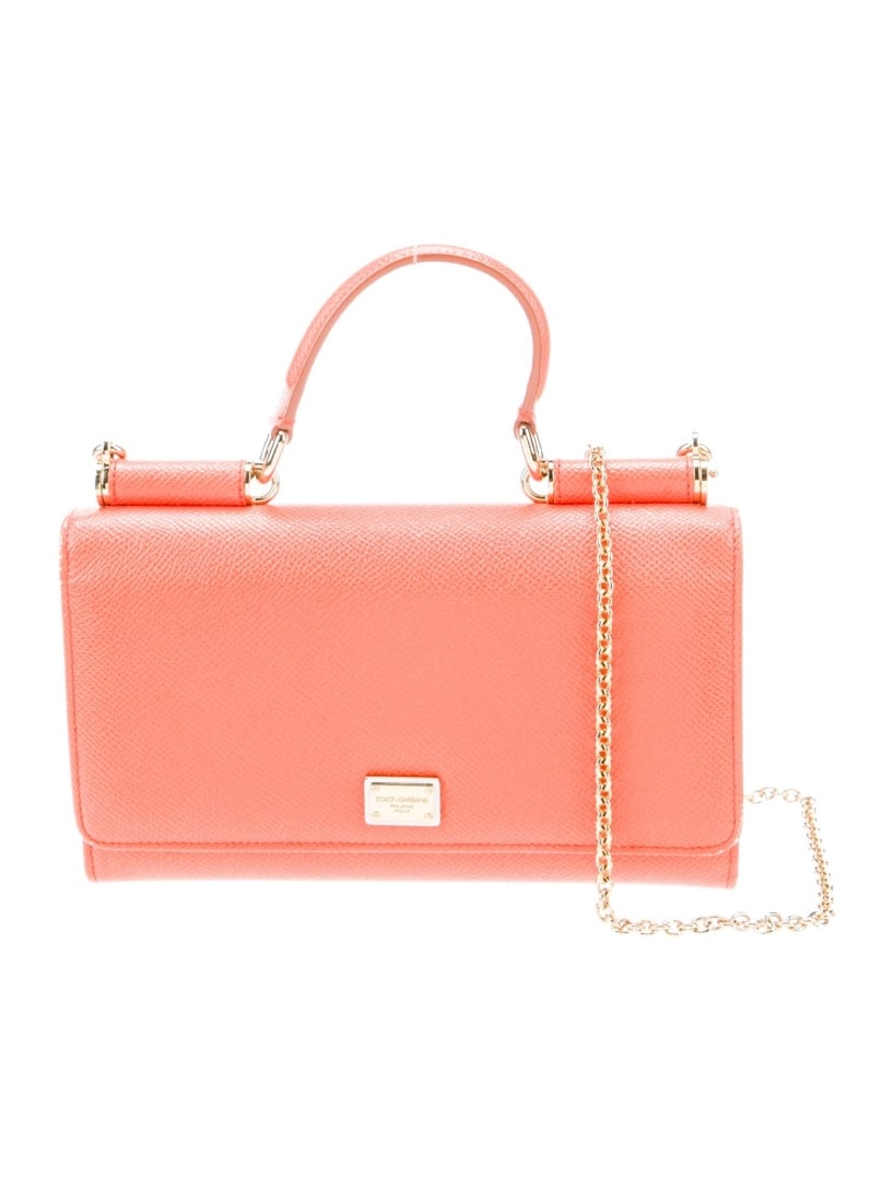 Dolce & Gabbana Orange Leather Crossbody Bag (1 of 6)