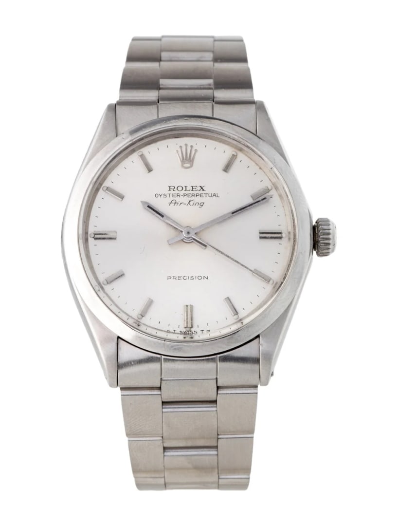 Rolex Airking Silver Dial Unisex Watch 34mm (1 of 5)