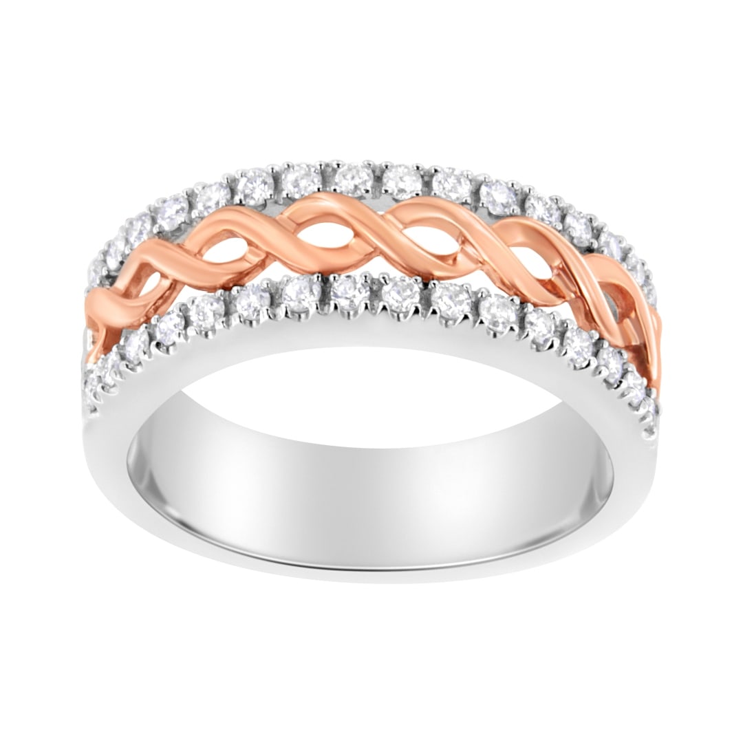 10K Two-Tone Gold .33ct Diamond Infinity Band (1 of 5)