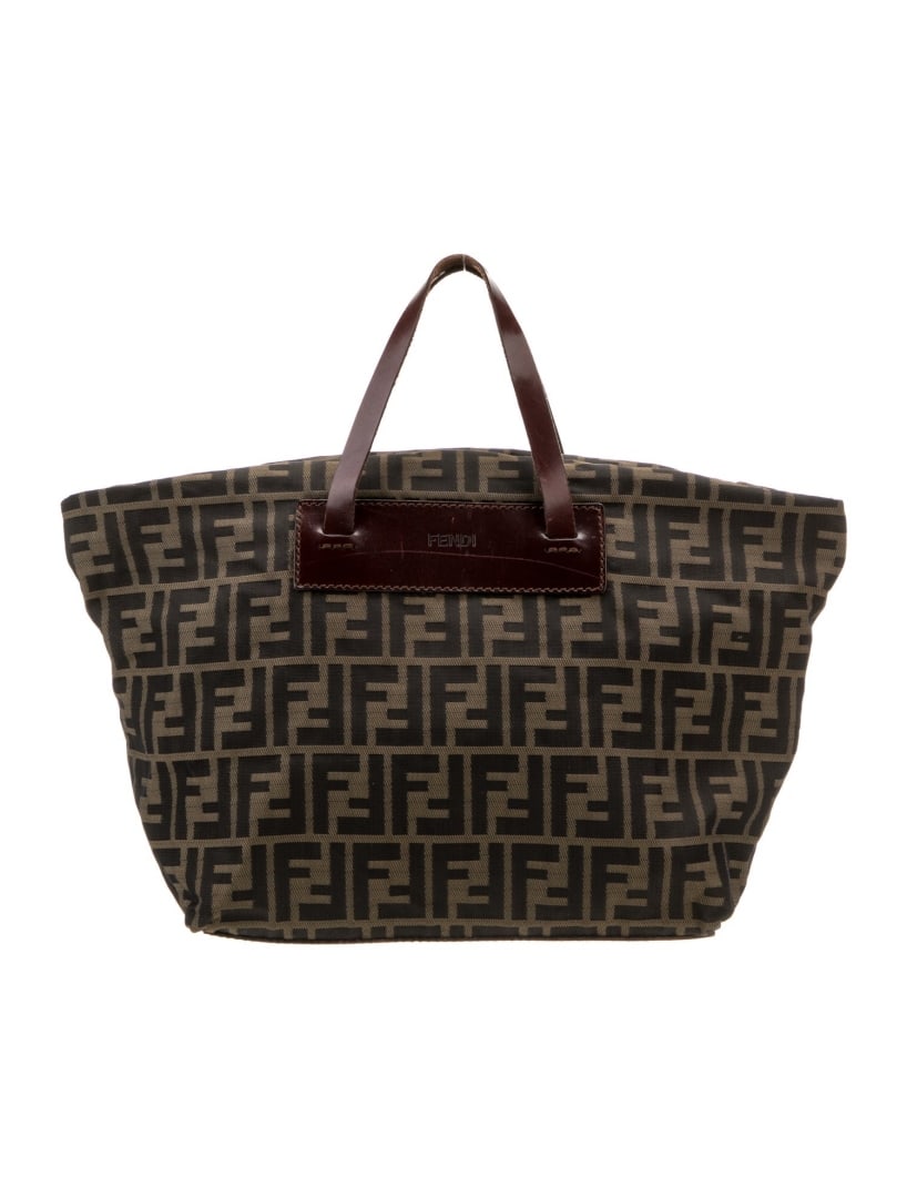 Fendi Brown Canvas Zucca Ff Top Handle Bag (1 of 6)