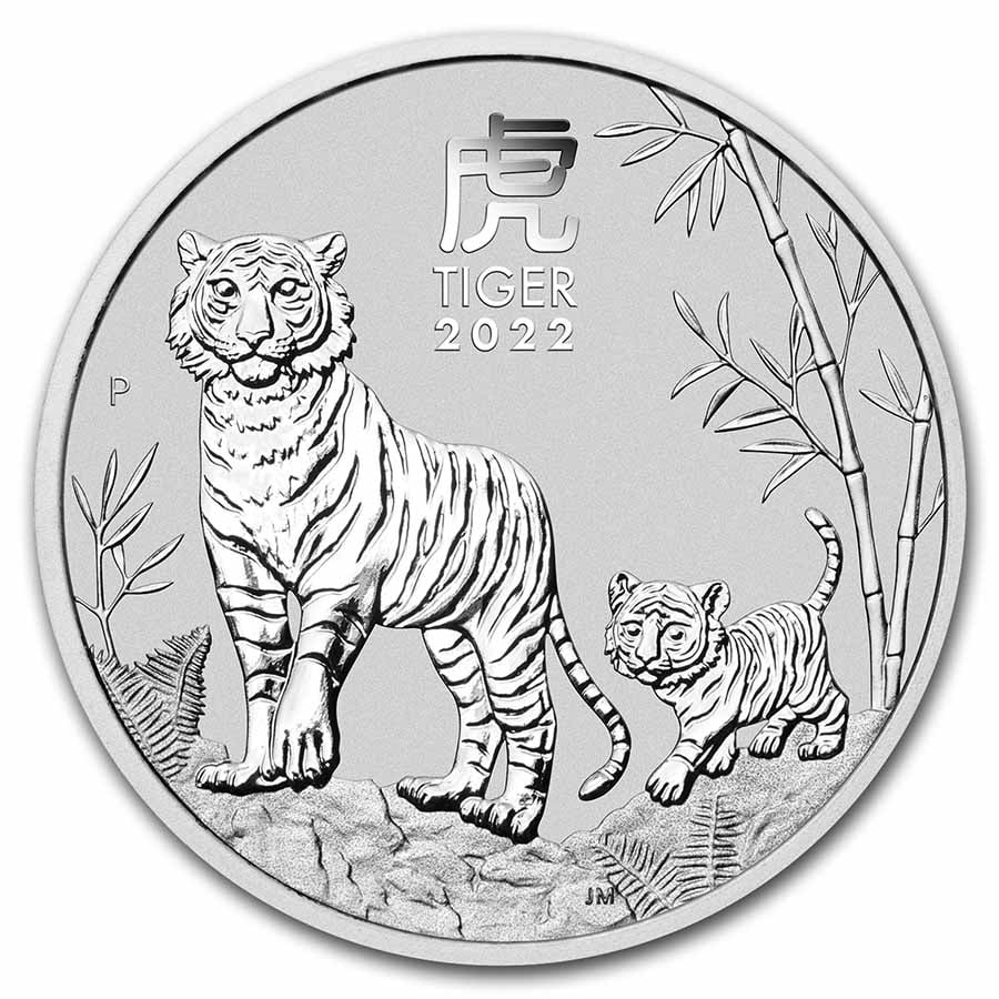 2022 Australia 1 Kilo Silver Tiger Series Iii Bu (1 of 3)