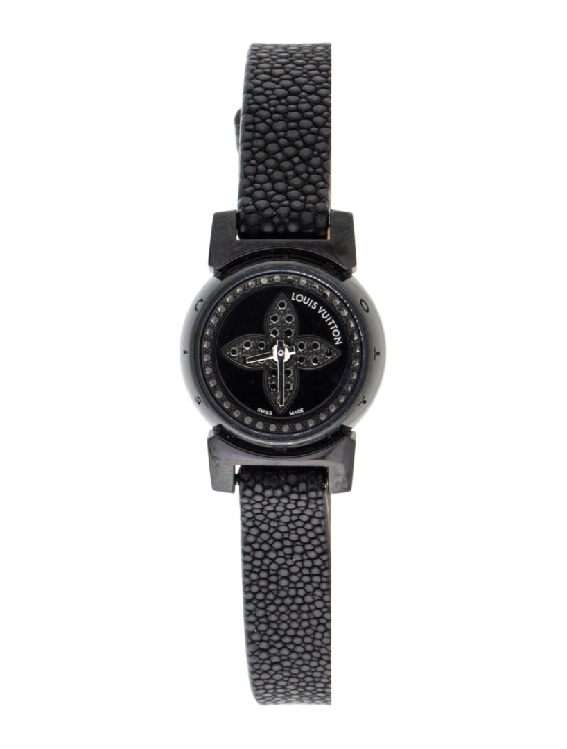 Louis Vuitton Tambour Black Dial Ladies Watch 18mm (1 of 5)