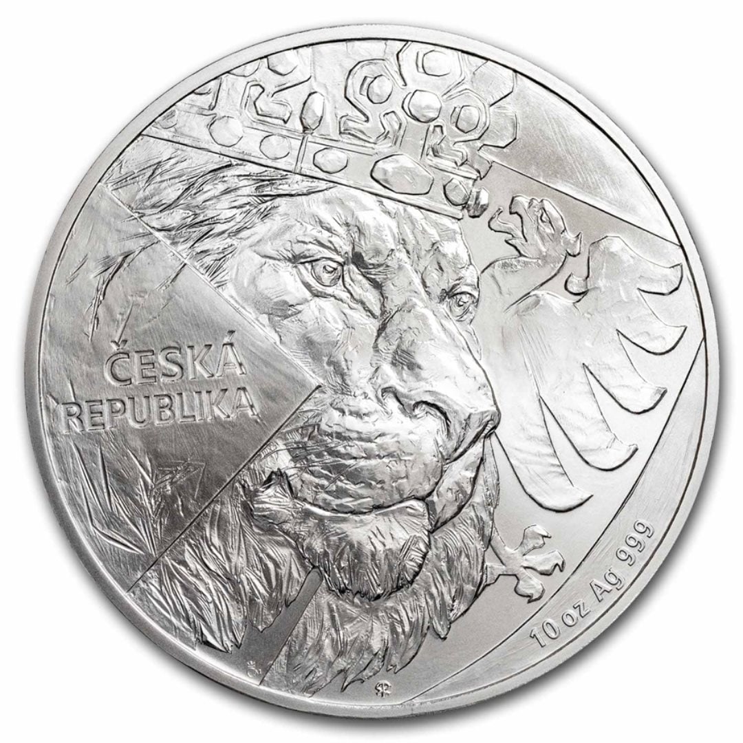 2024 Niue 10 Oz Silver $25 Czech Lion Bu (1 of 2)