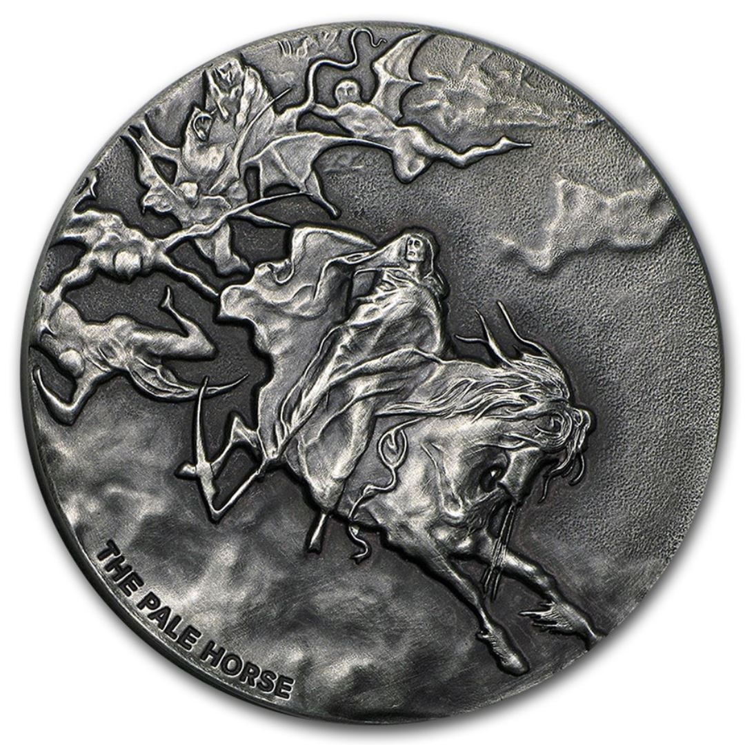 2015 2 Oz Silver Biblical Series Pale Horse Coin (1 of 5)