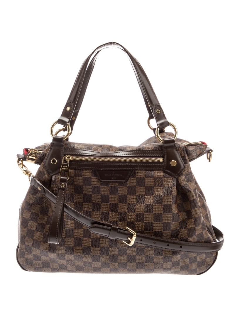 Louis Vuitton Evora Brown Canvas Shoulder Bag (1 of 6)