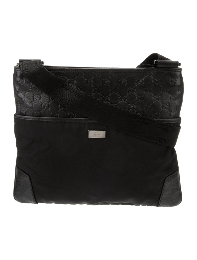 Gucci Black Canvas Gg Supreme Messenger Bag (1 of 6)