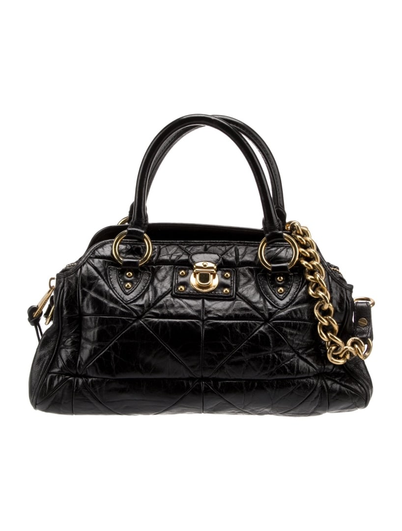 Marc Jacobs Black Canvas-lined Shoulder Bag (1 of 5)