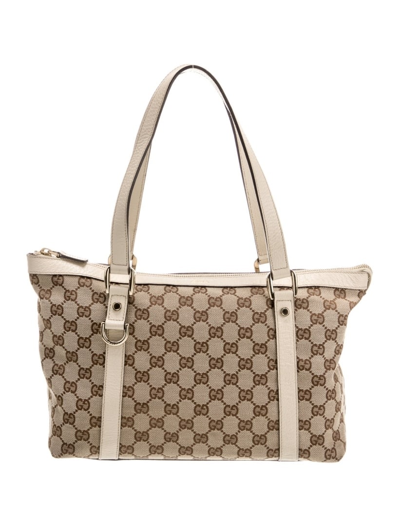 Gucci Neutrals Gg Canvas Abbey Medium Tote (1 of 6)