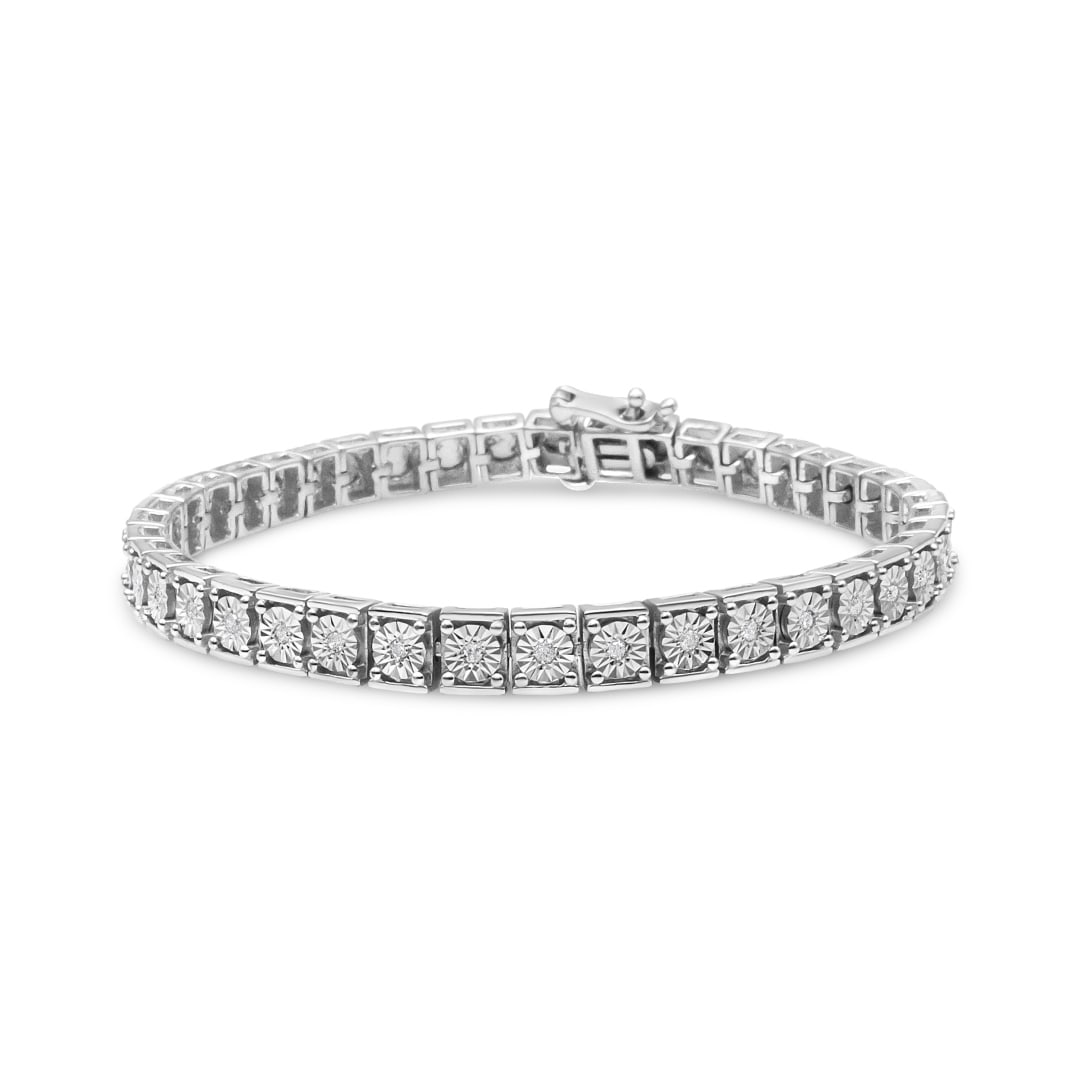Sparkling .25ct Diamond Bead Link Bracelet (1 of 4)