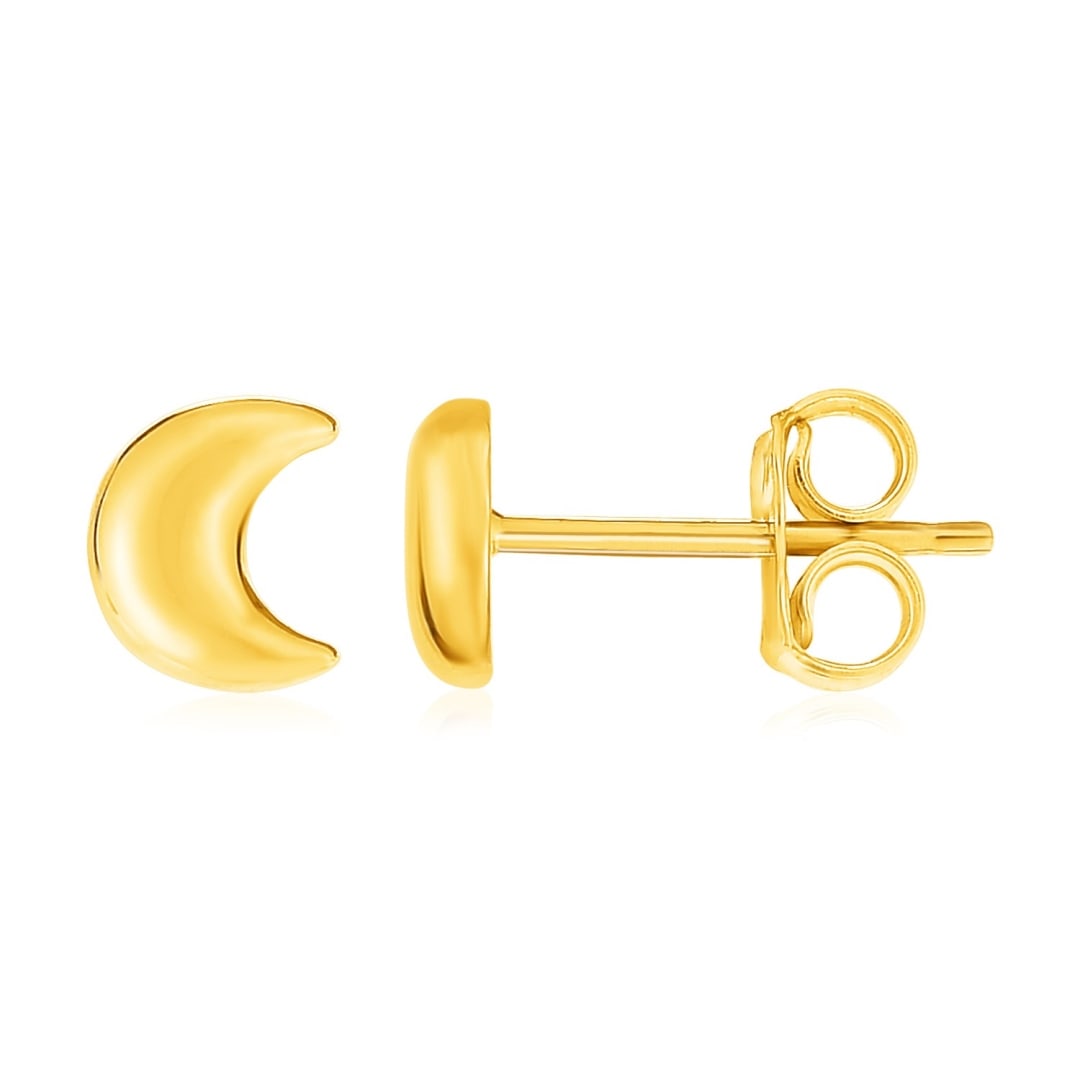 14k Gold Moons Post Earrings (1 of 1)