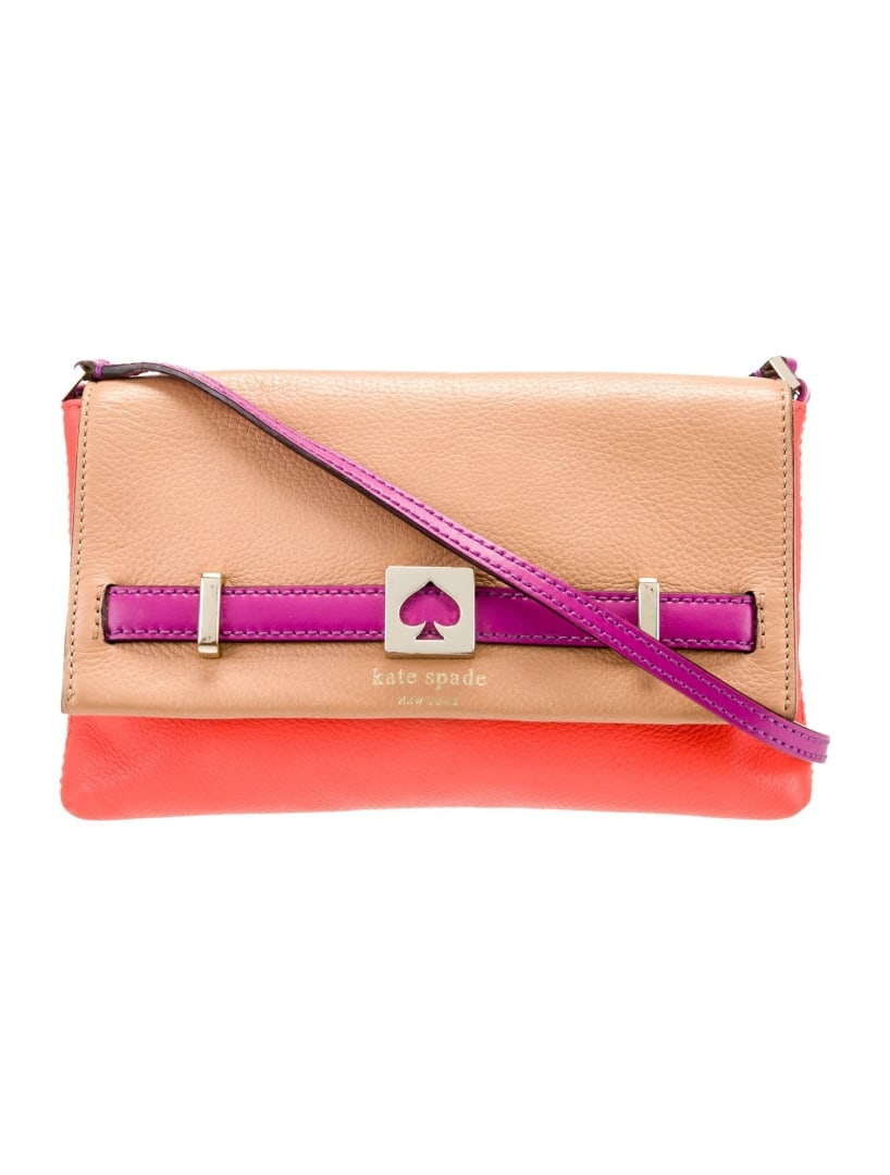Kate Spade New York Orange Jacquard Crossbody Bag (1 of 5)