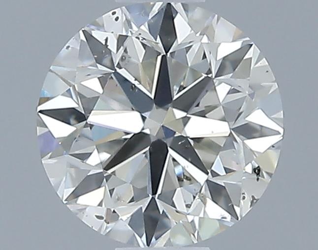 Gia Certified Round Cut .90ct Si2 Diamond: This gia-certified natural round cut diamond weighs 0. 90 carats with j color grade and si2 clarity. It features an very good cut, excellent polish, and excellent symmetry. With faint fluorescence, th