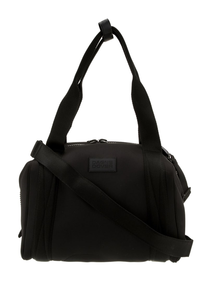 Dagne Dover Black Nylon Zip Closed Messenger Bag (1 of 5)