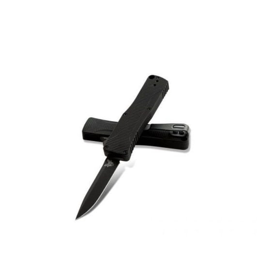 Benchmade Black Om Otf Aut Clip Pt Knife (1 of 1)