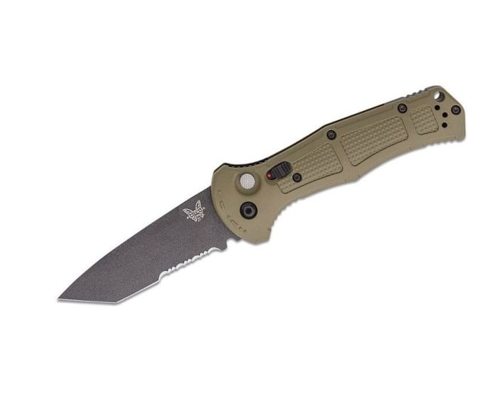 Benchmade Ranger Green Tanto Plain Auto Claymore (1 of 1)