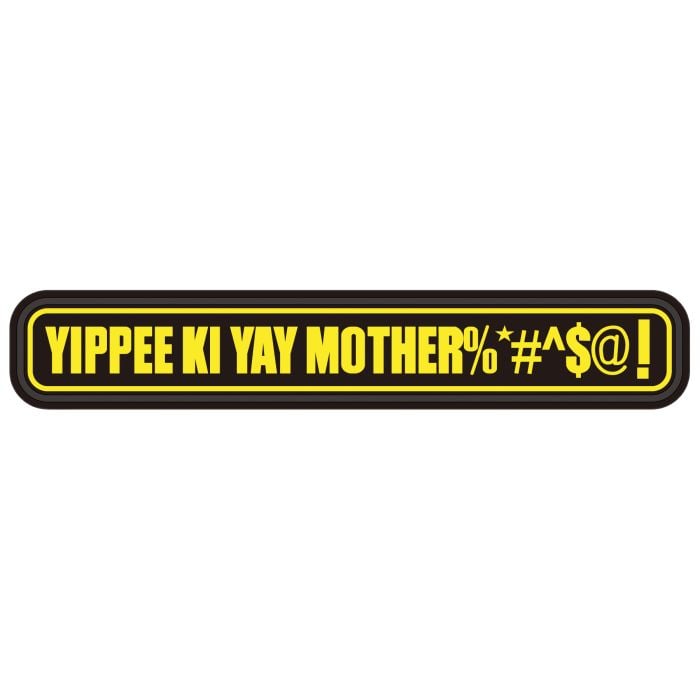 Voodoo Tactical Yippee Ki Yay Mother Rubber Patch: This "yippee ki yay mother" rubber patch is a bold addition to your morale patch collection. Morale patches have long been a staple in military culture, serving as a means of expression and camaraderi