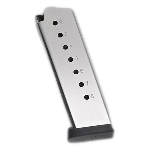 Sig Sauer Chrome 1911 9mm 8-round Magazine: Designed specifically for sig sauer 1911 pistols chambered in . 45 acp. Keywords: gun, accessories, firearms, ammunition, magazine clip