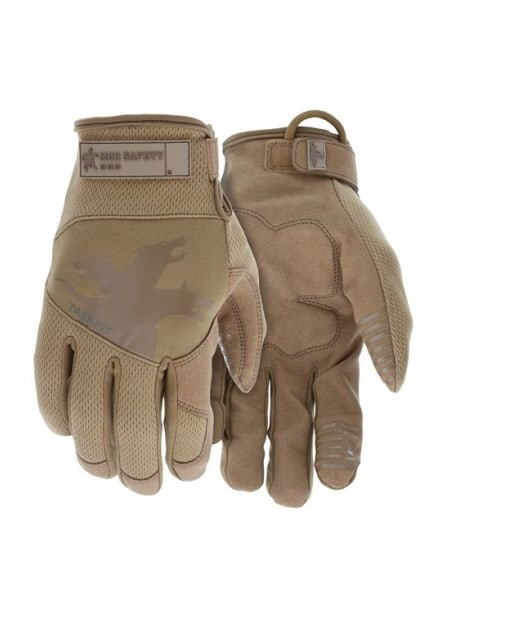 Mcr Safety Multi-task 2x-large Tan Gloves: The 963 gloves, designed for ultimate comfort and protection. These gloves are equipped with an adjustable wrist closure, ensuring a secure and personalized fit. The d3o palm padding provides an extra
