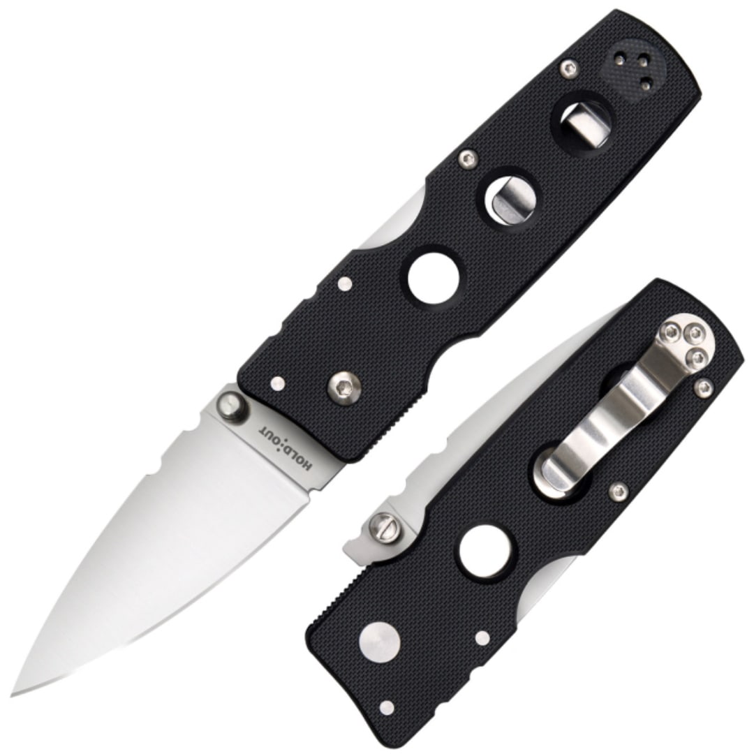 Cold Steel Hold Out Blade Plain Edge Folding Knife (1 of 1)