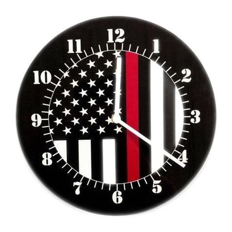 Thin Red Line Color American Clock (1 of 1)