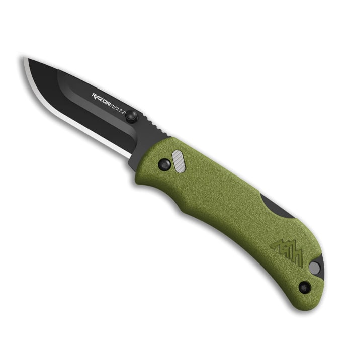 Outdoor Edge 2.2" Od Green Razor-mini Knife (1 of 1)