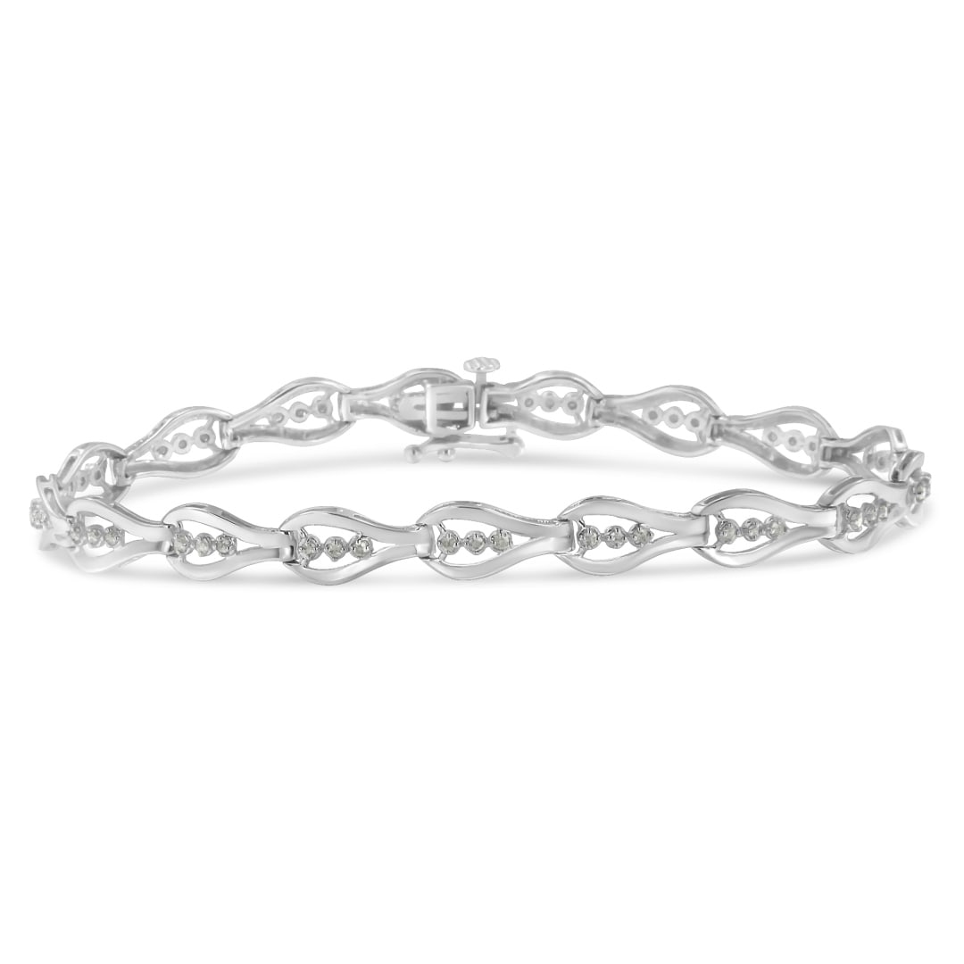 Exquisite .48ct Diamond Link Bracelet (1 of 5)