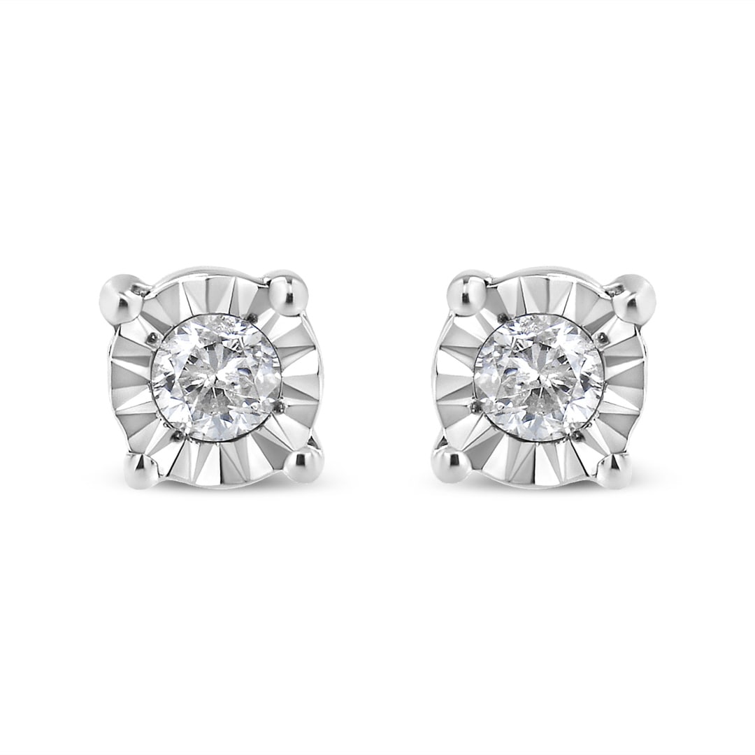 Classic Round .10ct Diamond Stud Earrings (1 of 4)