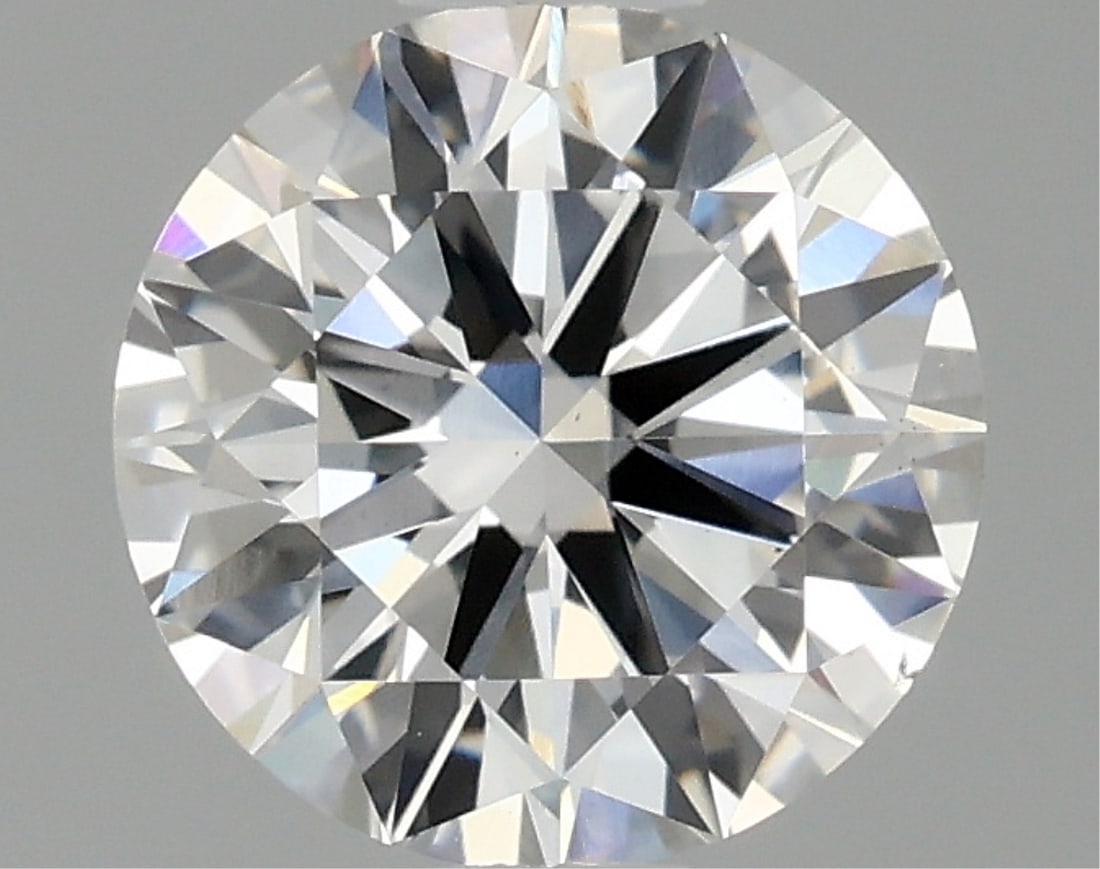 Igi Certified Round Cut .96ct Vs2 Lab Diamond: This igi-certified lab-grown round cut diamond weighs 0. 96 carats. It boasts f color grade and vs2 clarity, featuring an ideal cut with excellent polish and excellent symmetry with no fluorescence. T