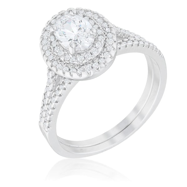 Glamorous 2.00ct White Topaz Double Halo Ring (1 of 2)