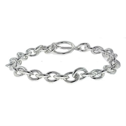 Stunning Silver Brass Chain Bracelet: Size 7". Bracelet material: brass, silver finish. Weight (approx): 14. 80 (g)