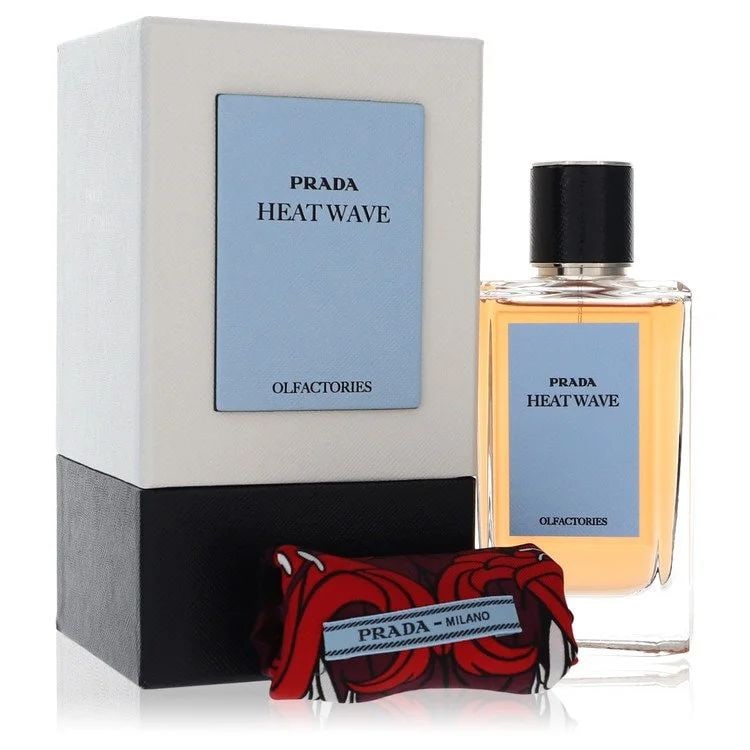 Prada Olfactories Heat Wave Men's 3.4 Oz Spray: New, guaranteed authentic cologne! Eau de parfum with gift pouch (unisex)